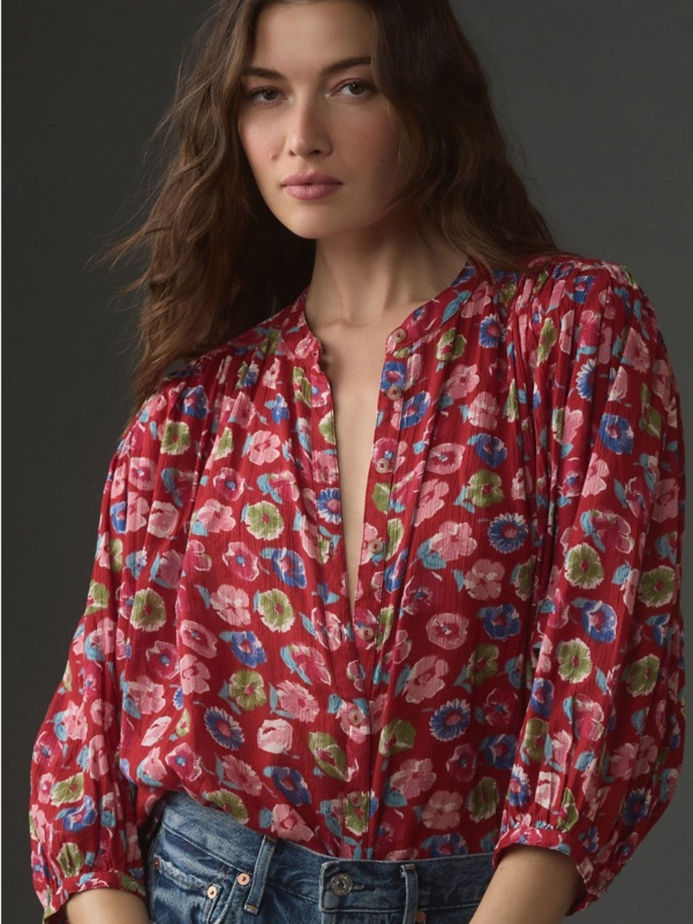 Pilcro The Sidney Batwing Blouse: Shrunken Edition